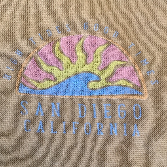 Blue 84 “High Tides Good Times San Diego California” Full Zip Sweatshirt Hoodie - Picture 6 of 8